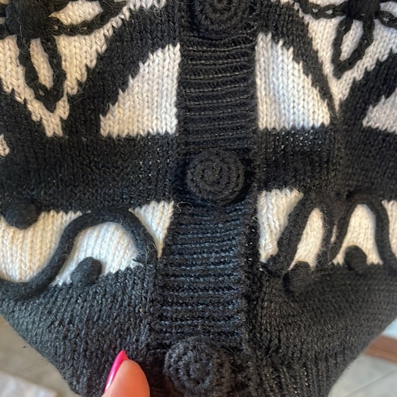 VINTAGE Jantzen woman’s embroidered knit sweater cardigan popcorn accent XL - Picture 4 of 12